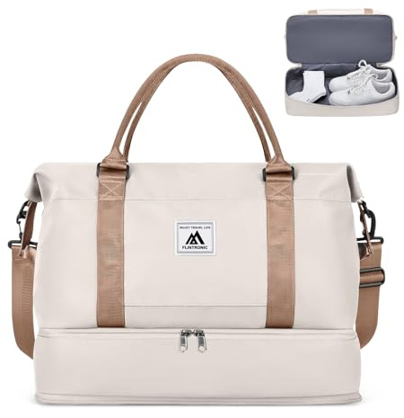 Flintronic Ryanair Cabin Bags, Borsa da Viaggio Pieghevole Impermeabile con Spallacci Regolabili e Scomparto per Scarpe, 40x30x20CM Borsa Sportiva di Grande Capacità per Viaggi e Sport