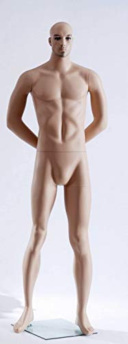 TonHan M-10 MW-11 Schaufensterpuppe Schaufensterfigur männlich Neu Glatze. Hautfarbe sitzend