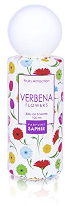PARFUMS SAPHIR Fruits Attraction Verbena Flowers Eau de Toilette da Donna, Floreale, 100 Ml