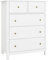 HOCSOK Kommode, Kommode Weiß, Sideboard mit 5 Schubladen, Beistellschrank viel Stauraum, Mehrzweckschrank für Wohnzimmer Schlafzimmer Flur, 74x40x94cm