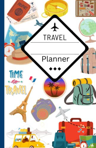Travel Planner: Vacation Planner, women, Men, family; Traveler's Notebook for vacation planning, travel itinerary planner small, Travel log book.
