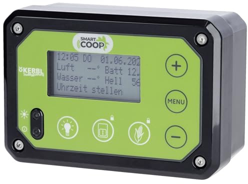 Kerbl Hobbyfarming SmartCoop Contrôle, contrôle de Trappe à Poules, résistant aux Chocs et à la poussière, fabriqué en Allemagne