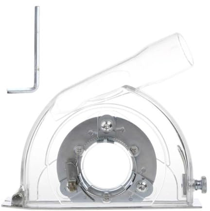 Absaughaube für Winkelschleifer, Hand Winkelschleifer Schneiden Staubmantel Dust Shroud für 4/5 Zoll Winkelschleifer 3/4/5 Zoll Sägeblätter