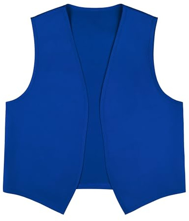 TopTie Chaleco Unisex Ligero sin Bolsillos para Uniforme y Trabajo