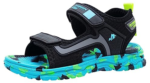 Sandali Bambina 23, Scarpe per Bambini Comode Suole morbide Leggere Scarpe Casual per Ragazzi e Ragazze Sandali alla Moda Scarpe da Spiaggia per Studenti (Sky Blue 31 Little Child)
