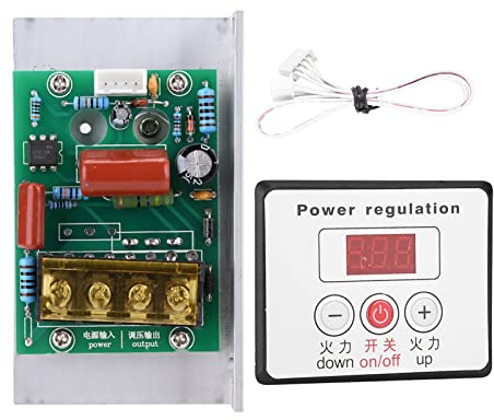 OVAQUIXI Spänningsregulator Hastighetskontroll Dimmer för Elspis 6000W SCR Termostat AC