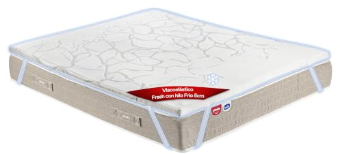 PIKOLIN Topper de Hotel Viscoelástico 5cm Fresh Hilo Frío 150 x 200 cm