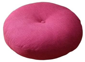 XILEUDUOD Meditationskudde Linne och tjockt cirkulärt tyg kudde för balkong, Tatami, burspråk, stort yogamatta (40 cm/50 cm)