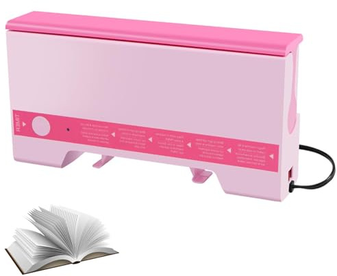 Machine à Reliure Thermique A4, Relieuse PTC à Colle Chaude 280 Feuilles | Capacité 50 mm, Veille Automatique 30 Min et Fente de Refroidissement pour Bureau et École(pink)