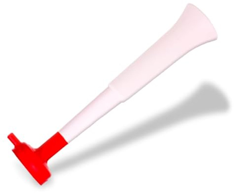 FUN FAN LINE 3er-Pack Vuvuzela. Trompeten DREI Teilen. Kompakte zerlegbare Hupe für Partys und Sportveranstaltungen. 108 DB Animation für und Erwachsene Leicht zu transportieren