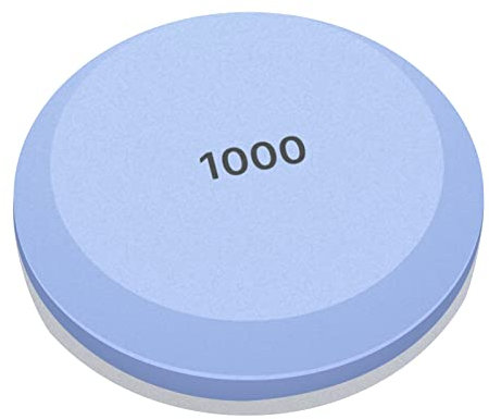 Pierre à aiguiser 2 en 1 pour couteau, hache et outils de jardinage - Grain rond 1000/2000