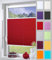 DécoProfi Plissee ohne Bohren ROT 50cm x 220cm (max. Gesamthöhe Fensterflügel) I Verspannte Plissees nach Maß mit Klemmträger/Klemmfix I Blickdichte Innenrahmen-Plissees zum Klemmen