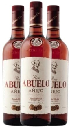 Ron Abuelo Añejo Botella Misil 1 L (Caja de 3 Botella Misil de 1 L)