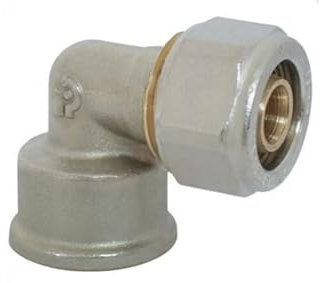 Raccordo curva femmina gomito 90° per tubo multistrato (16x3/4)