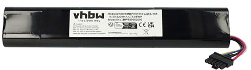 vhbw 1x Akku kompatibel mit Neato Botvac D4 D402 945-0317, D4 945-0407, D4 905-0499 Saugroboter (5200 mAh, 14,4 V, Li-Ion)