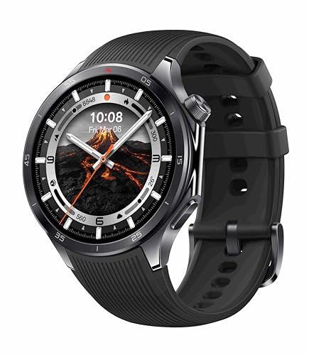 OPPO Watch X2 Smartwatch – Pantalla AMOLED 1.5” | Batería hasta 16 días | Google Apps & Wear OS | ECG, SpO2 & 100+ deportes | Resistente IP68 & 5ATM - Negro