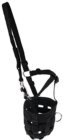 YEJBBUC Horse Pony - Bozal de nailon para pastoreo con cabestro debajo de la barbilla, ajustable, mediano