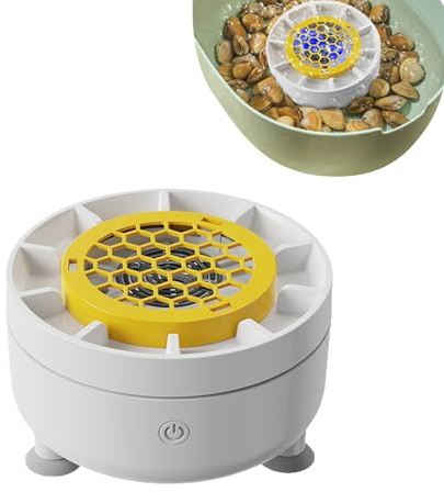 Opilroyn Lavadora giratoria de frutas, limpiador automático de verduras, lavadora portátil compacta de frutas y verduras para el hogar, camping, picnic, preparación de alimentos al aire libre