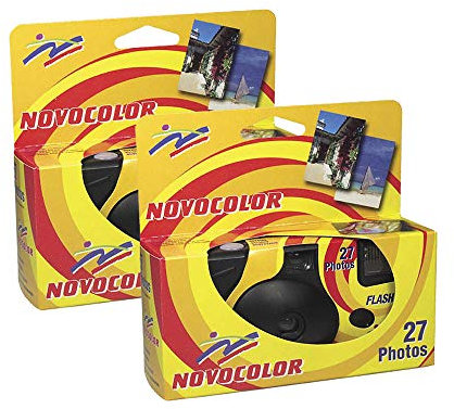 Novocolor Disposable Cameras with Flash