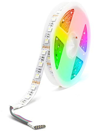 Arotelicht RGBW 5m LED-lysrör, 300 lysdioder 12V,5050 RGB,färgändrande remsor,heminredning belysning flexibelt lampband IP20 icke-vattentät