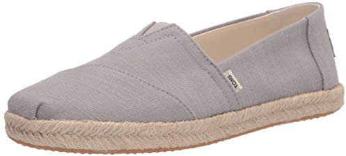 TOMS Alpargata Rope, Mocassino basso Donna, Grigio, 35.5 EU