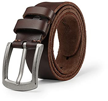 BELTER Ledergürtel Herren Gürtel für Männer 38mm Echter Leder Jeansgürtel mit Geschenkbox (150cm, Braun)