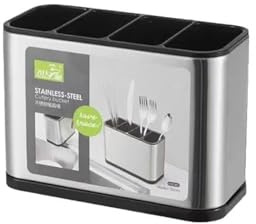 Porte-Couverts de Cuisine en Acier Inoxydable Ensemble de 4 pièces pour Cuisine, Salle à Manger, bac à Couverts