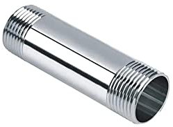 Raccord de Tuyau en Acier Inoxydable Fileté Mâle pour Air, Eau, Carburant (DN15 1/2 400 mm)