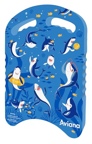 Junior Kickboard Buoy for Youth Children & Toddlers Swimming Aid & Exercise Training Board for Kids to Learn to Swim with Kick Boards in Pool BPA Free Shark