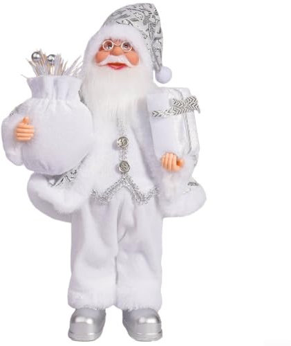 Sitzende Weihnachtsmann-Figur als fröhliche Ergänzung zu Ihrer Urlaubsdekor-Kollektion in dieser Saison und (J)