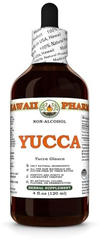 Yucca (Yucca Glauca) Dry Root Glycerite, All Natural, Vegan, Lab Tested Alcohol-Free Liquid Extract - 4 fl.oz