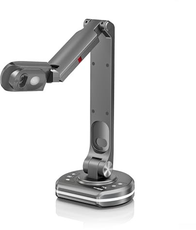 JOYUSING 13 Megapixel Dokumentenkamera und Visualizer USB, Vorlagen bis A3, LED Licht, Autofokus, Hybridunterricht mit OBS, Zoom, Skype und Teams, kompatibel mit Windows, Mac