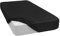 Mixibaby Spannbettlaken Jersey Spannbetttuch 100% Baumwolle Bettlaken Spannbettuch Laken 28 Farben, Größe:180 x 200 cm, Farbe:Schwarz
