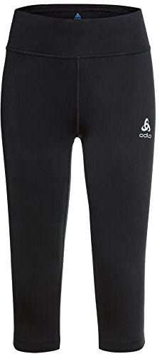 Odlo Damen Essential Tights 3/4 Laufbekleidung Lauftight Schwarz - Schwarz M