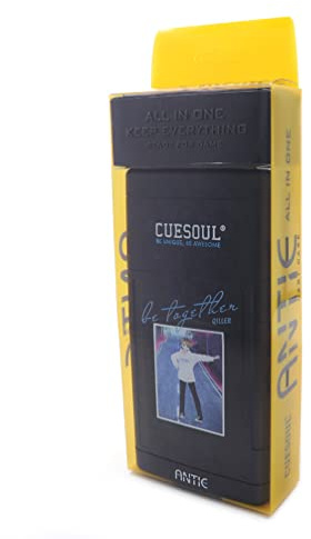 CUESOUL ANTIE Estuche Rígido para Dardos, Capacidad para 6 con Punta de Acero/Blanda y Accesorios, Diseño de Banderas, Uso Duradero