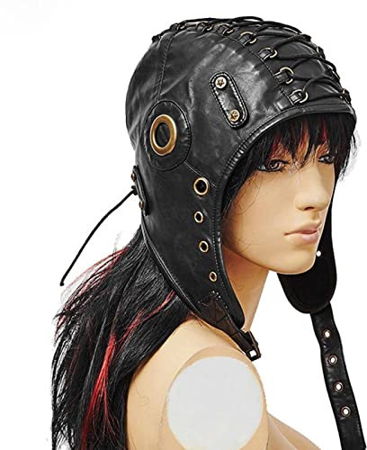 JINGLING Pilotenmütze,Steampunk Pilotenmützen für Herren im mittelalterlichen Retro-Stil | Flugzeug-Kostü, Bekleidungszubehör für Karnevals-Themenpartys, Halloween
