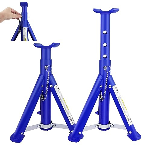 Foldable 3-Ton Heavy Duty Car Jack Stand Repairing Tool Axle Stand Safety Support Metal Auto Repair Tool Disassembly Tools Lifting