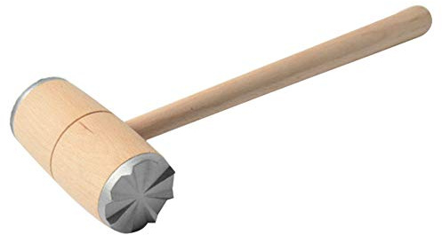 Ablandador De Carne Mazo De Carne De Dos Lados Con Mango De Madera Martillo Para Mazo De Carne Para Trabajo Pesado Herramienta De Cocina Para Ablandar Bistec