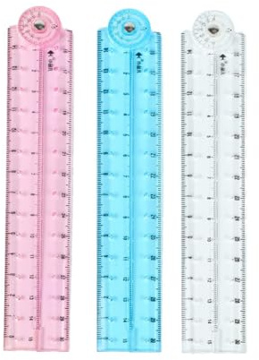 Luckious 15cm Flexible K-Gauge Folding Ruler - Durable, Portable, and Accurate Measurement Tool