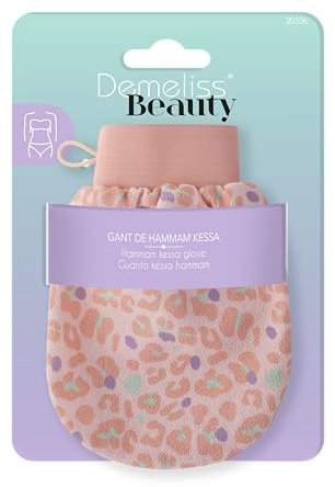 Demeliss Beauty - Guanto esfoliante, scrub corpo, abbronzatura lunga tenuta
