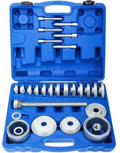 BOOMSTART Universal 31 TLG Radlager Werkzeug Set Radantriebslager mit Werkzeugkoffer Vordere und hintere Nabenabzieher, Lagerausdrücker, Montage-Demontage-Kit