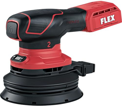 Flex - Ponceuse orbitale sans fil avec vitesse - 125 mm, ponceuse orbitale aléatoire à une main, extraction externe de la poussière, moteur sans balais et plus encore - Outils de travail - 6000-10000