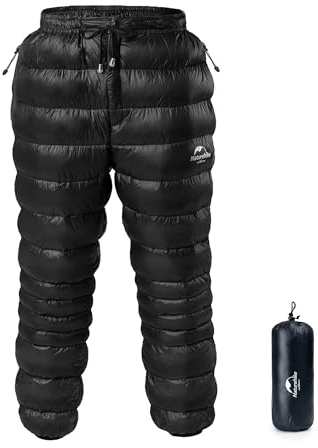 Naturehike Vinterbyxor Män Varm Ultralätt Kvinnor Snö Byxor Vinter Termiska Byxor med Sidoficka Vattentät Duck Down Byxor för Utomhus/camping