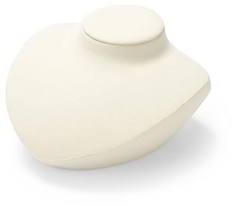 Oirlv Bust Portaoggetti Per Gioielli In Microfibra Busto Portaoggetti Per Collana (Beige)