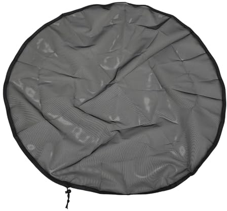 Sharplace Cubierta de Red para Barril de Lluvia, Protección de Tanque, Evita La Entrada de Hojas, Cubierta de Malla de Filtro de Hojas para Canalones en Terreno, 110cm