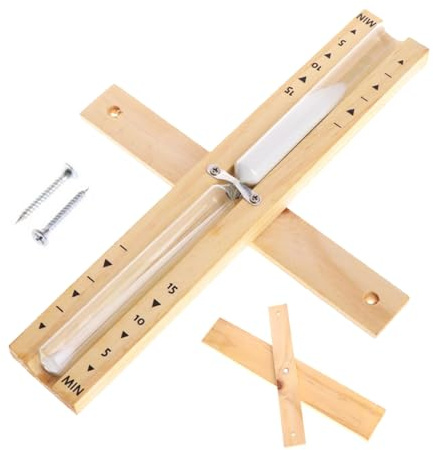 Set Per Sauna - Legno Naturale 29x5 Cm 230 G, Orologio Da Sauna A Parete
