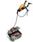ANCLLO Kreatives Aquarium-Ornament Action Unterwasser-Schatztruhe Taucher Fisch Tank Unterwasser Dekor, schwarz