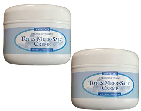 Original döda havssaltkräm – naturlig revitalisering och smidighet tack vare mineralrik vård (döda havssaltkräm 2 x 250 ml)
