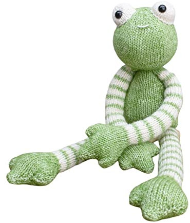 Hardicraft Strickpaket Strickset zum selber Machen mit Anleitung und Material für Tinus Frosch, ca. 38 cm