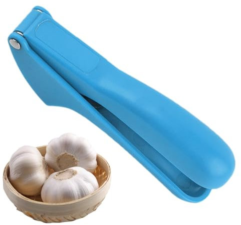 Trituradora de ajo, rebanadora de ajo - Prensa de ajo manual de acero inoxidable,Manual de Gadgets de cocina de acero inoxidable, molino de ajo profesional resistente y herramienta de picadora para